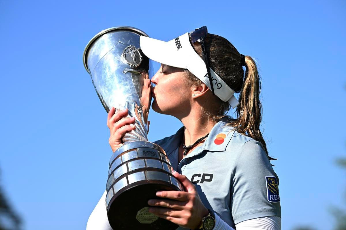 Brooke Henderson vô địch Evian Championship 2022. (Ảnh: Getty).