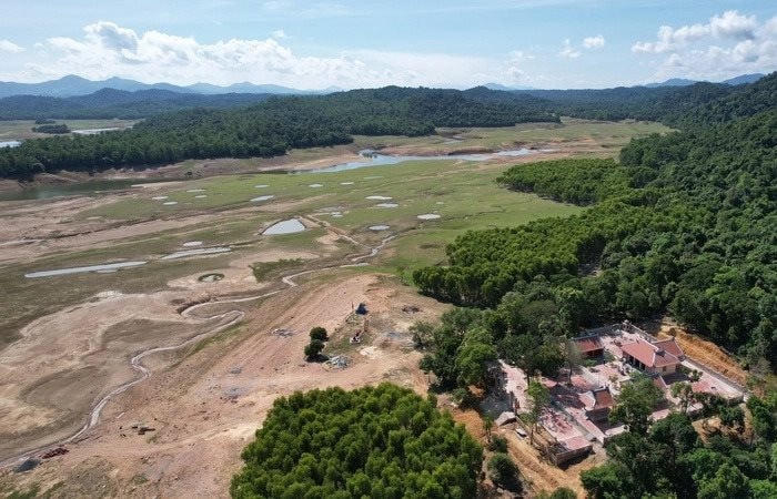 Toàn cảnh đền thờ nhìn từ trên cao.