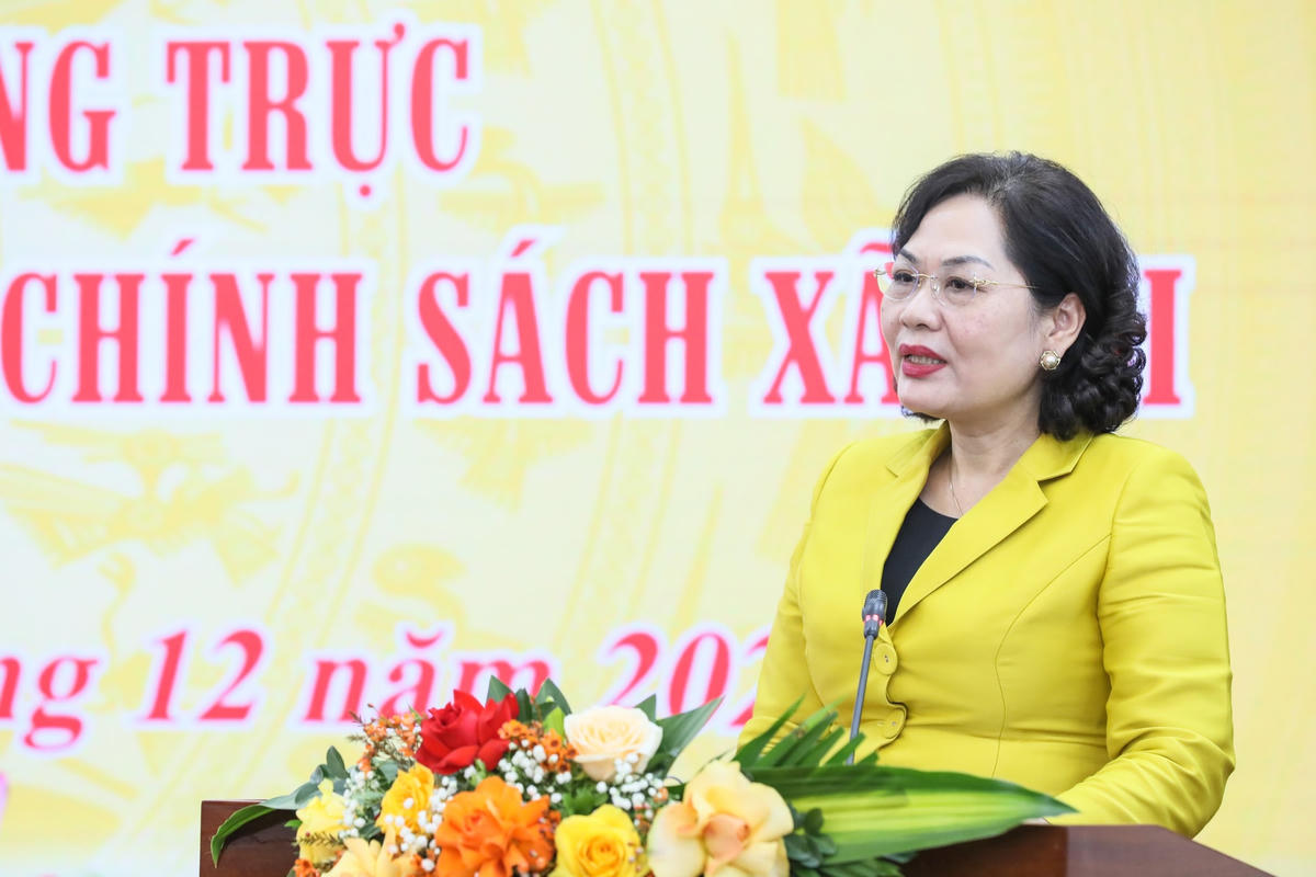 Thống đốc Ngân hàng Nhà nước Nguyễn Thị Hồng phát biểu tại Lễ ký kết.