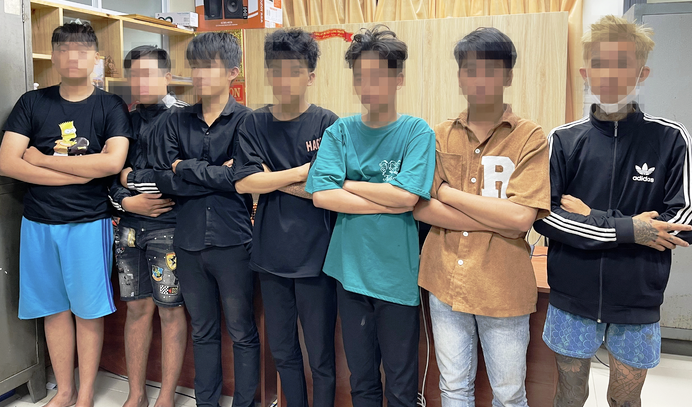 Nhóm cướp "nhí" có độ tuổi từ 15 đến 20. Ảnh: CTV.