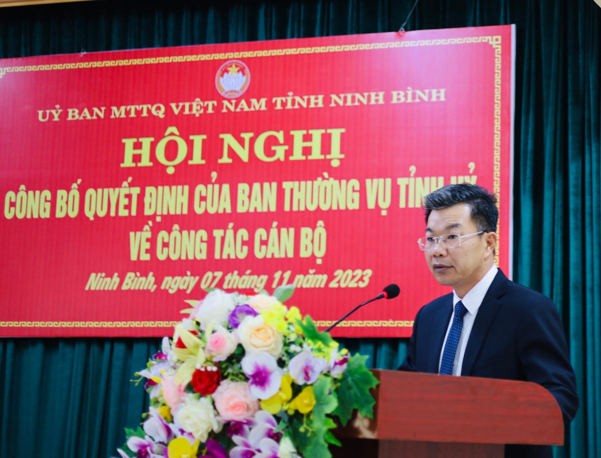 Tân Chủ tịch MTTQ tỉnh Ninh Bình khẳng định, bản thân sẽ nỗ lực để hoàn thành tốt mọi nhiệm vụ được giao.