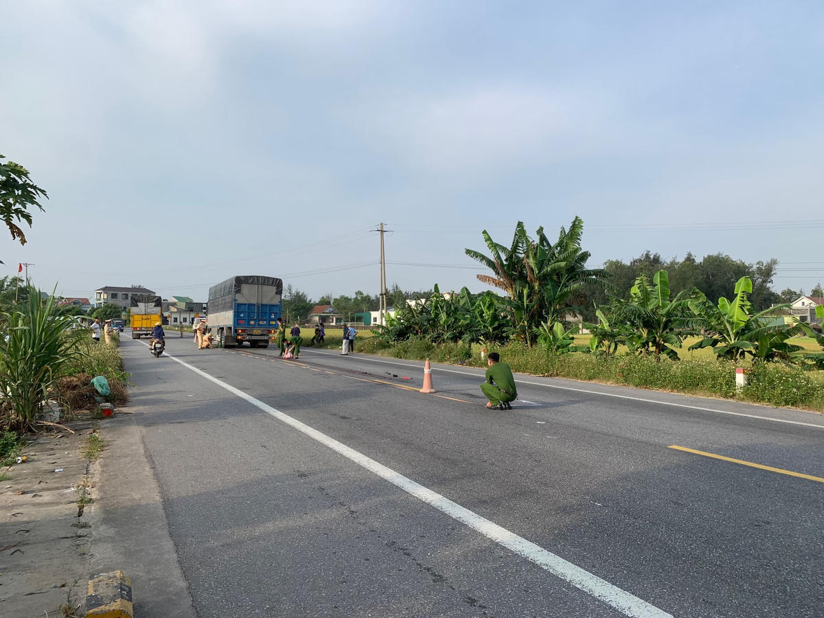 Hiện trường vụ tai nạn.