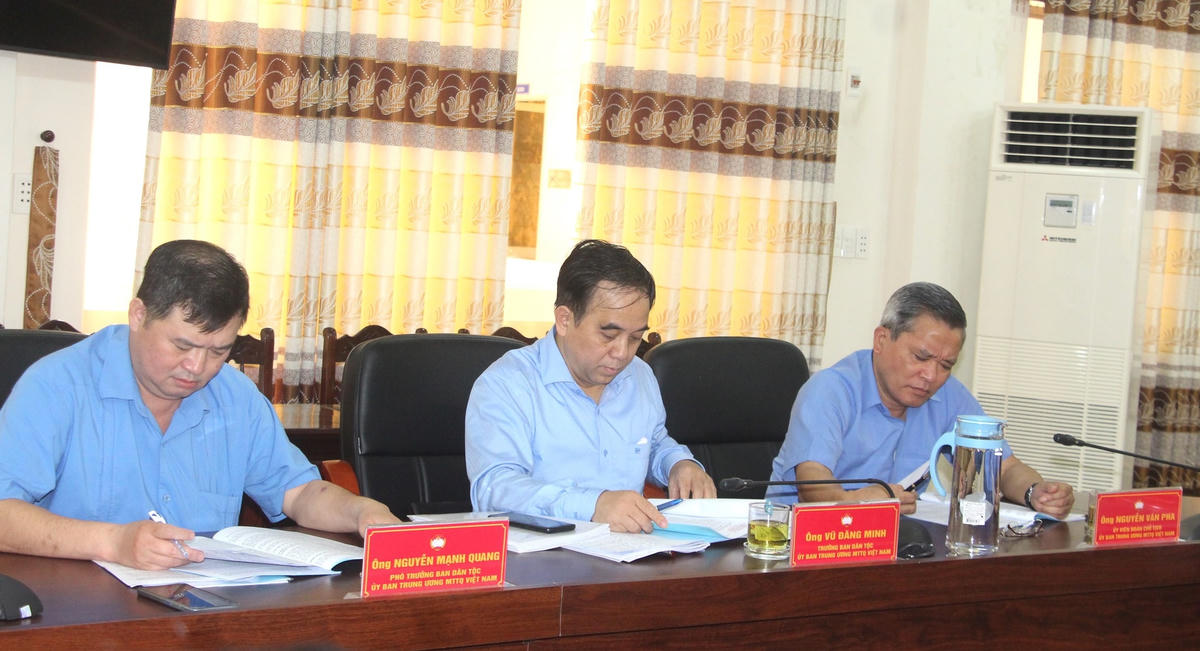 Các đại biểu tham dự buổi làm việc.