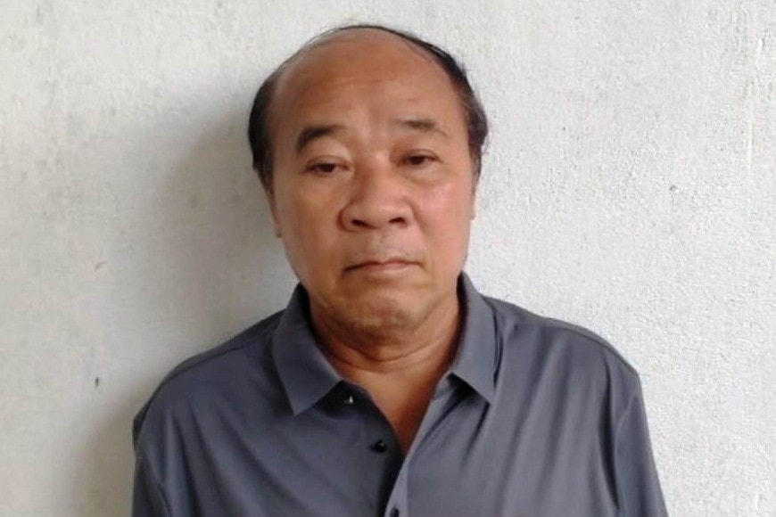 Ông Lê Văn Hồng tại cơ quan điều tra.