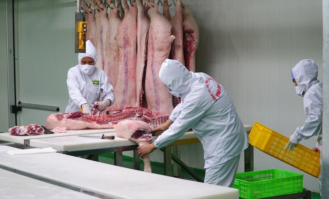 Nhu cầu thịt heo gia tăng dịp cuối năm.