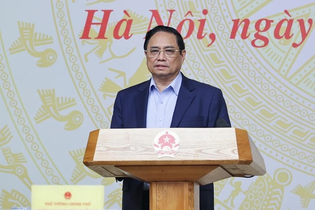 Thủ tướng Phạm Minh Chính phát biểu tại hội nghị.