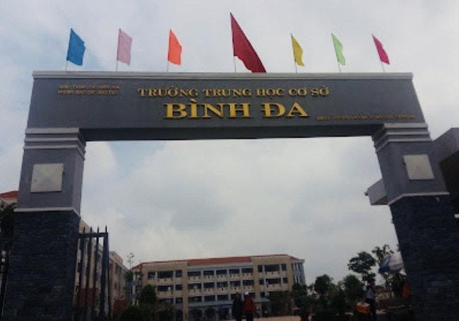 Trường THCS Bình Đa, nơi xảy ra vụ việc.. Ảnh: TTXVN.