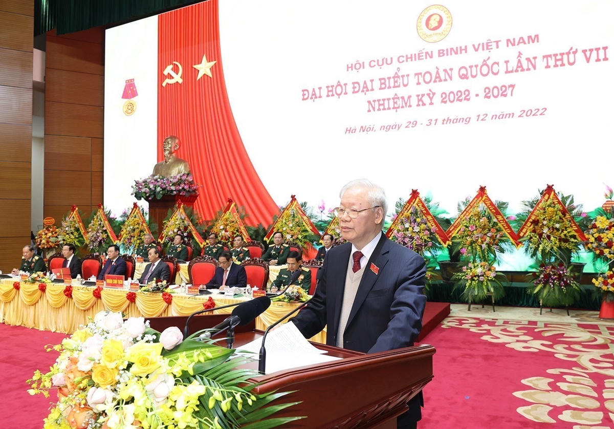 Tổng Bí thư Nguyễn Phú Trọng phát biểu tại Đại hội.