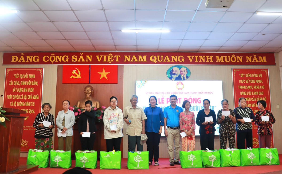 Một hoạt động hỗ trợ người nghèo của TP Thủ Đức.