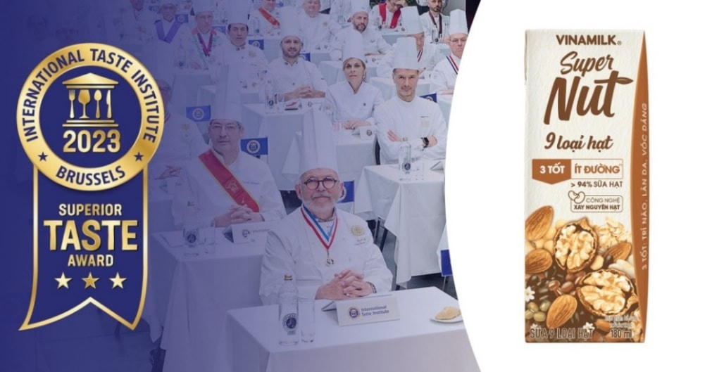 Sữa 9 Loại Hạt Vinamilk Super Nut đã chinh phục hơn 200 giám khảo để đạt đánh giá cao nhất 