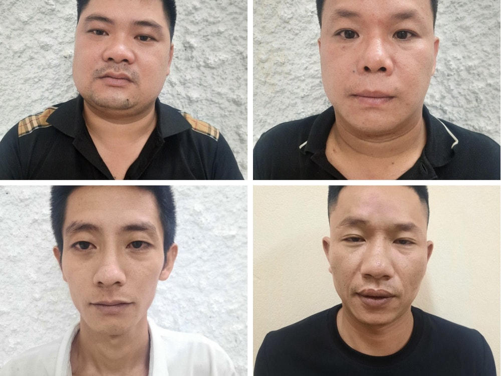 Các đối tượng bị khởi tố.