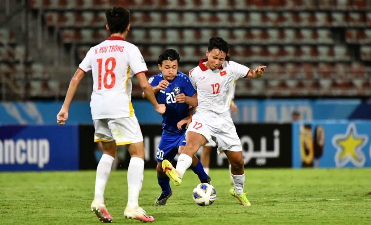 U17 Việt Nam thất bại trước U17 Uzbekistan (Ảnh: AFC).