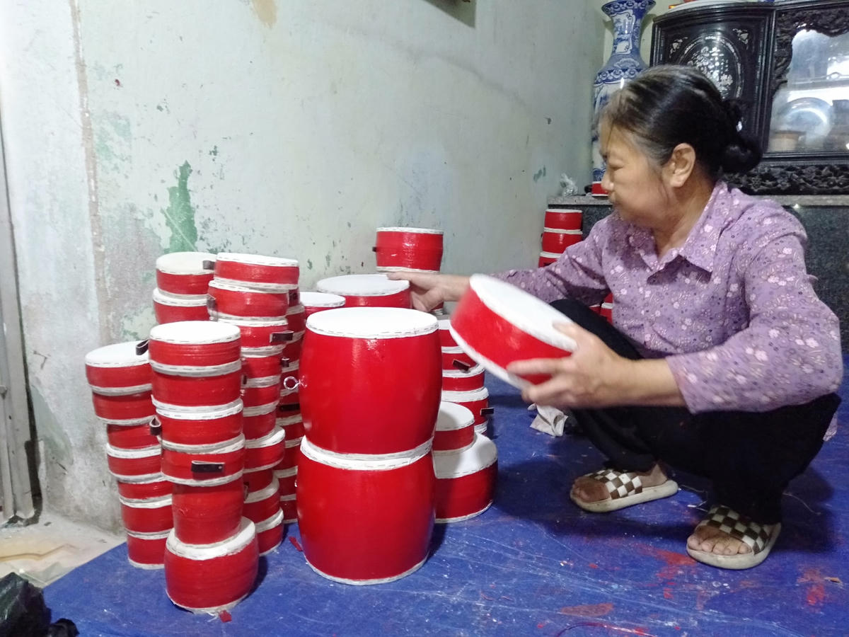 Sản phẩm trống được các em nhỏ yêu thích.  