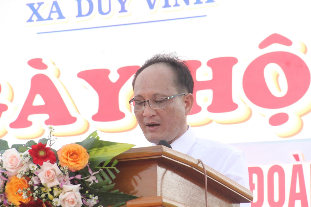 Ông Nguyễn Thế Hòa, Vụ trưởng, Trưởng cơ quan Thường trực Ban Tuyên giáo Trung ương phát biểu tại Ngày hội.