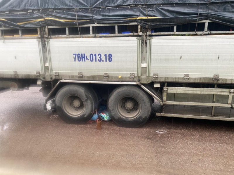 Hiện trường vụ tai nạn.