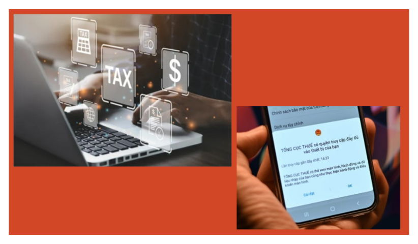 App giả mạo cơ quan thuế. Ảnh: CA Hà Nội.