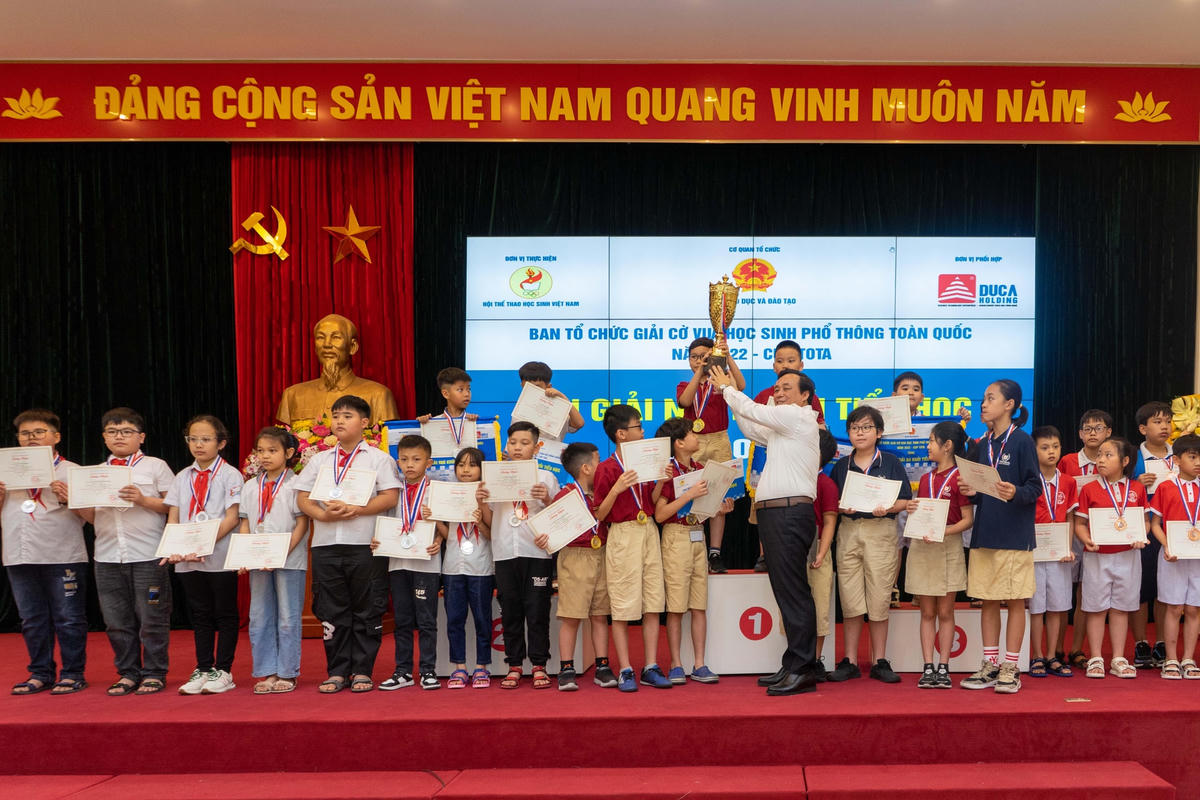 Đây là lần đầu tiên, Bộ Giáo dục và Đào tạo tổ chức Giải Cờ vua học sinh phổ thông toàn quốc theo hình thức trực tuyến.