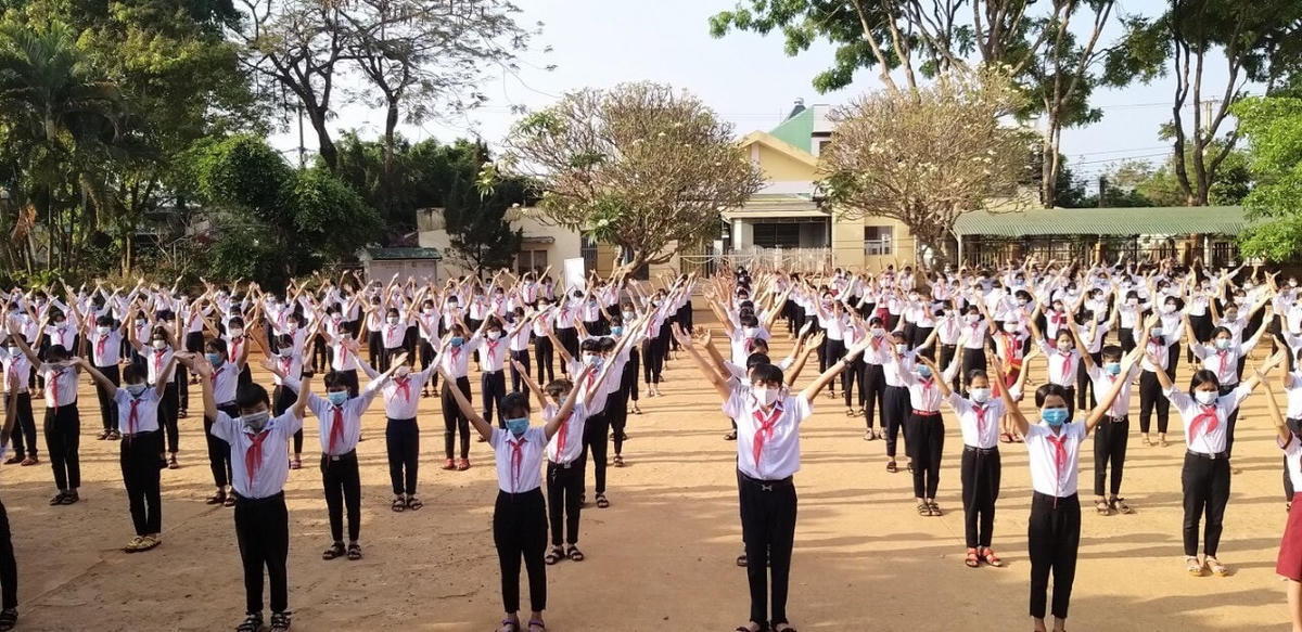 Học sinh trường PTDTNT THCS huyện Chư prông.
