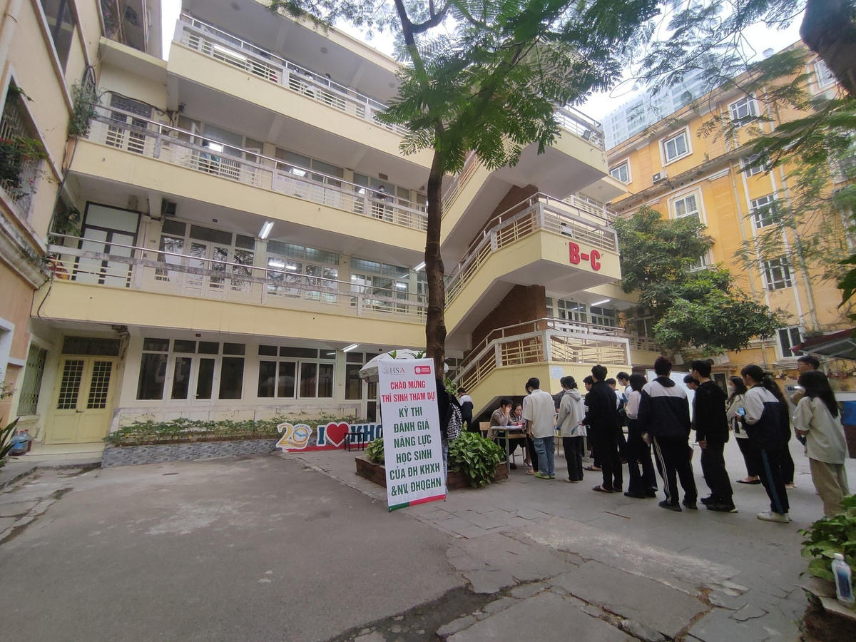 Thí sinh tham dự kỳ thi đánh giá năng lực của Đại học Quốc gia Hà Nội đợt 1 năm 2023. Ảnh: VNU.