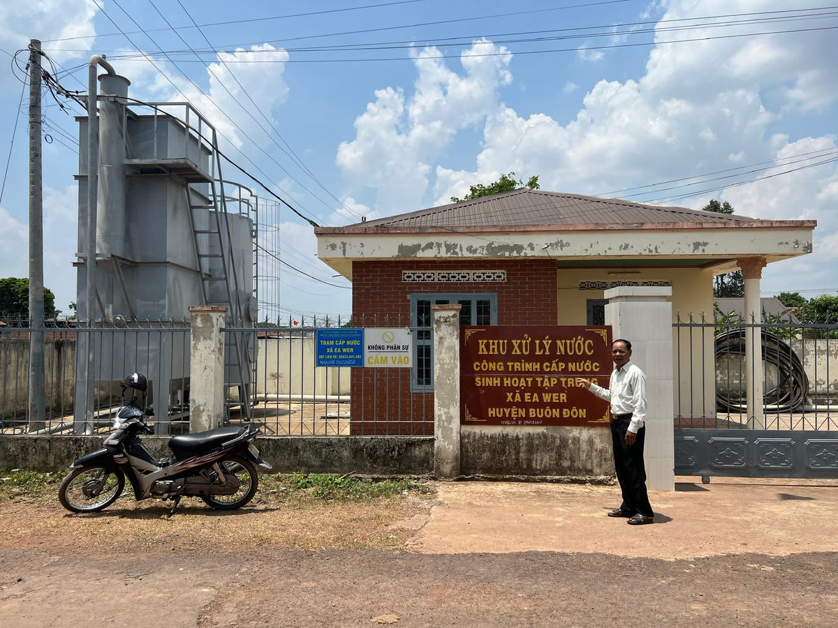 Công trình cấp nước sinh hoạt tập trung tại buôn Tul A, B, xã Ea Wer, kinh phí đầu tư gần 13 tỷ đồng.