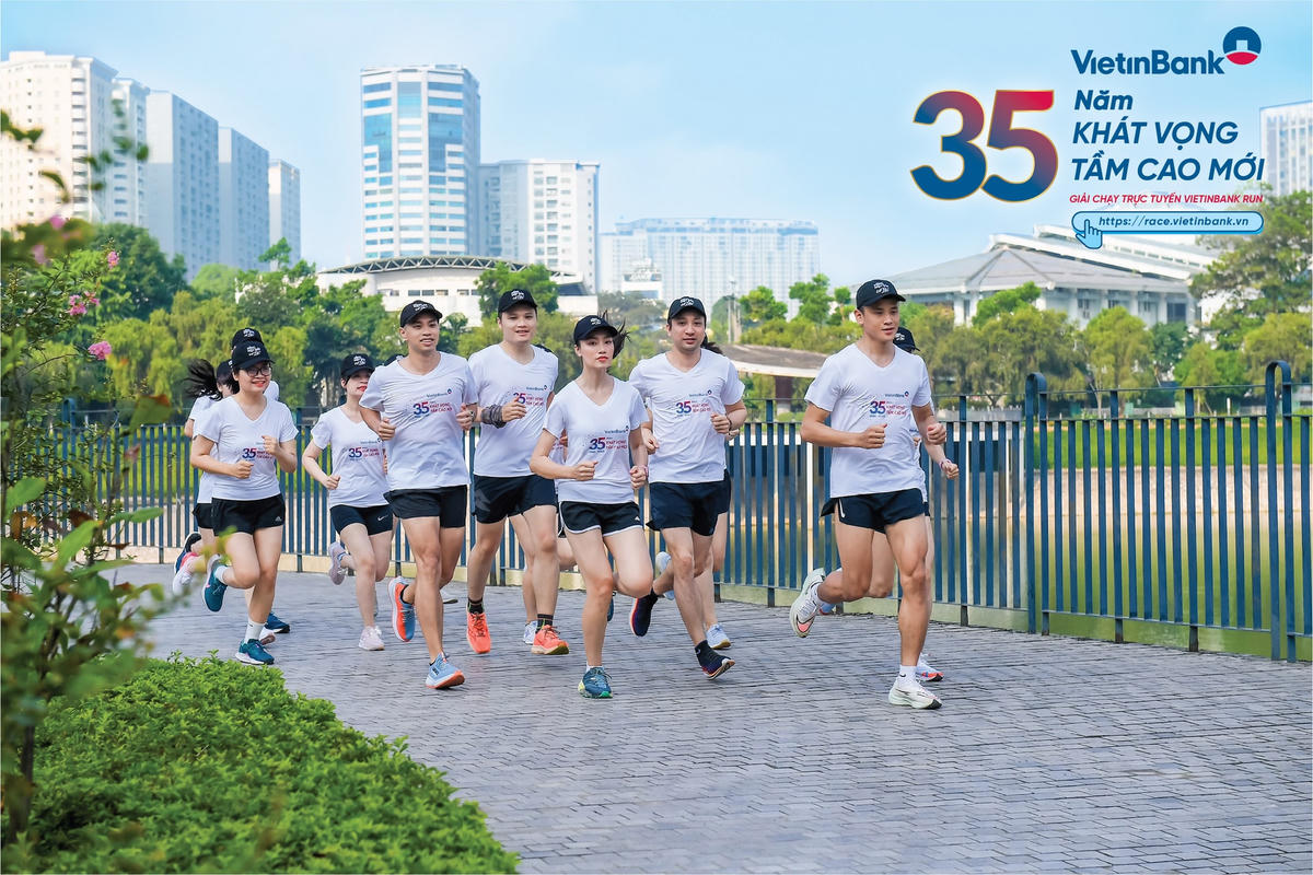 VietinBank tổ chức Giải chạy trực tuyến '35 năm Khát vọng tầm cao mới'