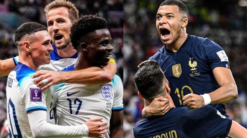 Anh và Pháp là hai đội tuyển sở hữu dàn sao đồng đội bậc nhất tại World Cup 2022. Ảnh: Thethao247.