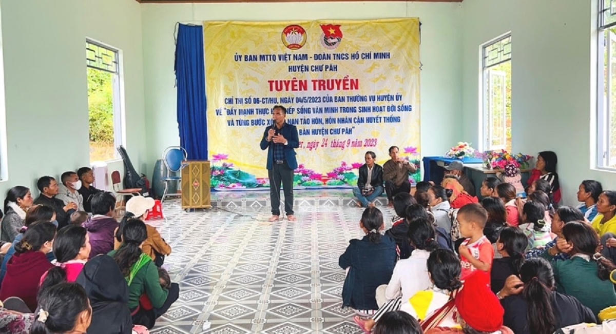 Tỉnh Gia Lai tăng cường tuyên truyền về hôn nhân cận huyết thống trong đồng bào dân tộc thiểu số.