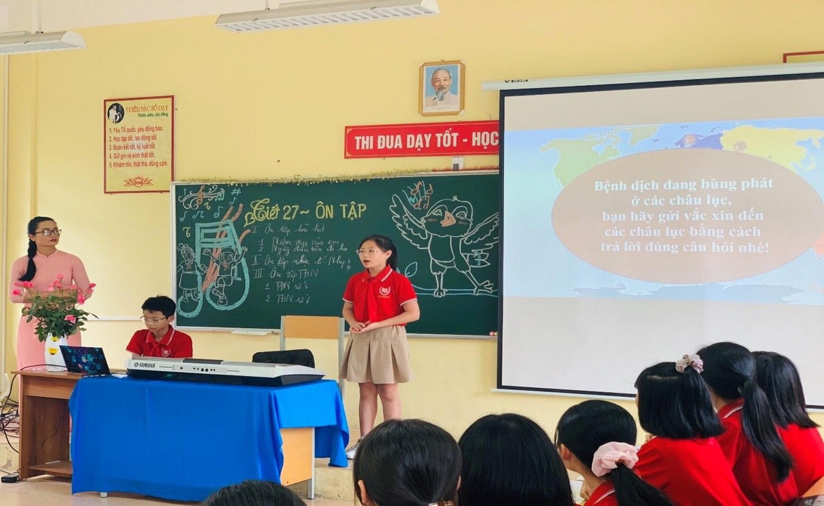 Học sinh THCS chất lượng cao Hà Nội. Ảnh: TL.