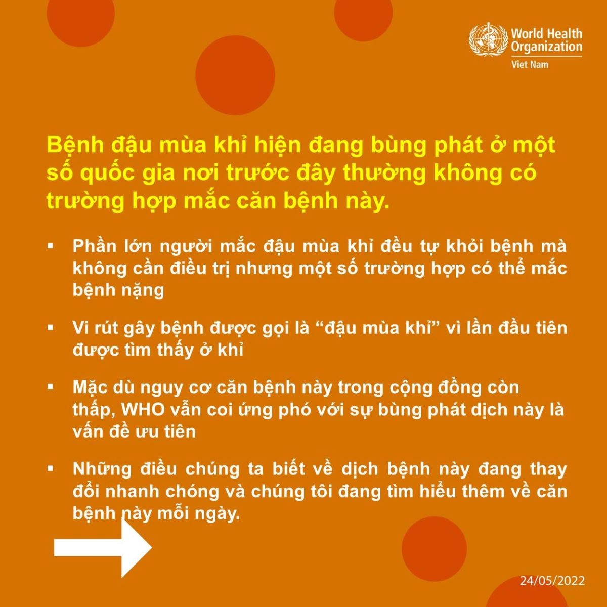 WHO cập nhật cẩm nang về bệnh đậu mùa khỉ