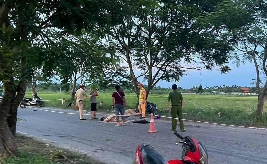 Hiện trường vụ tai nạn.