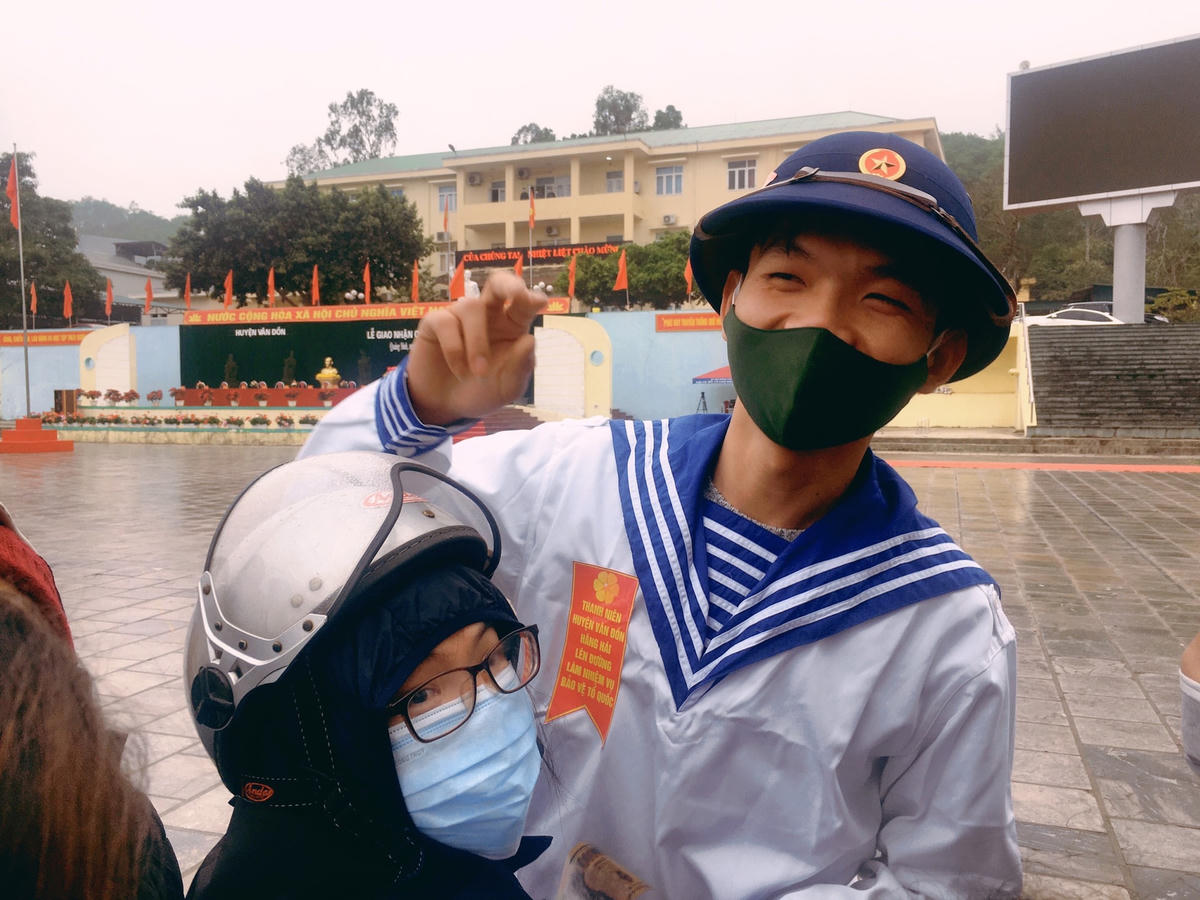 Tân binh Ngô Văn Kiên (SN 1997, cư trú tại Đông Xá, Vân Đồn).