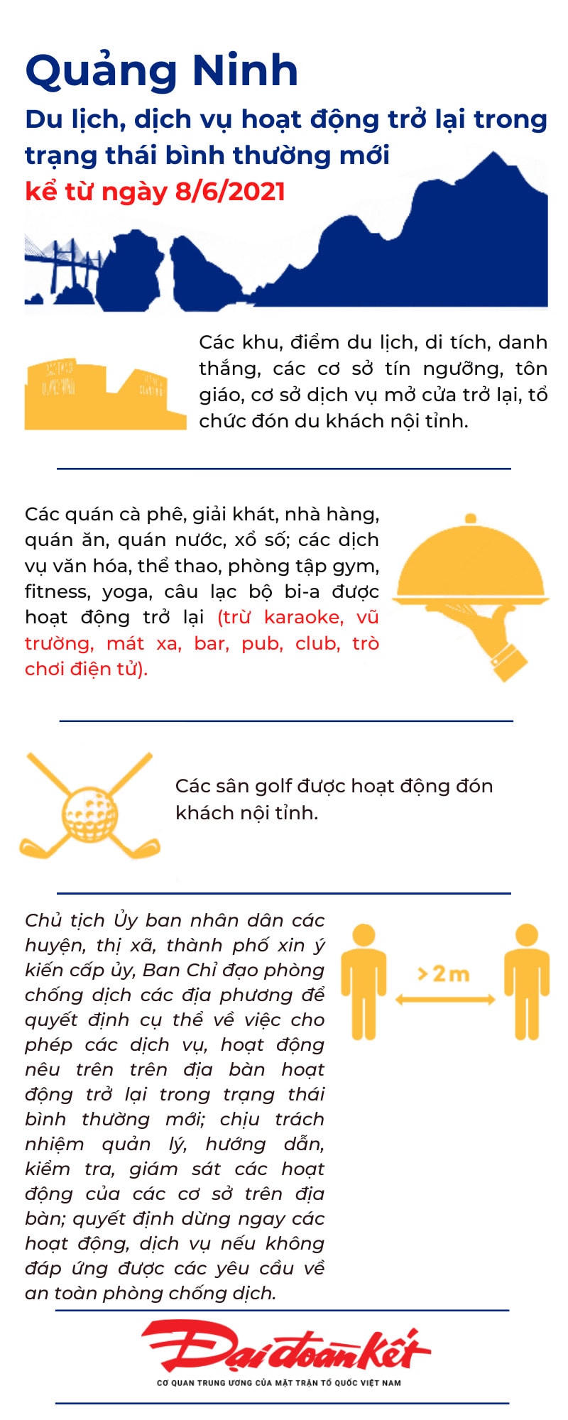 Quảng Ninh: Du lịch, dịch vụ hoạt động trở lại trong trạng thái bình thường mới