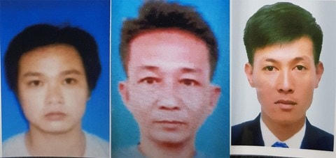 Các đối tượng Phước, Trung, Lộc. (Nguồn: congan.com.vn).