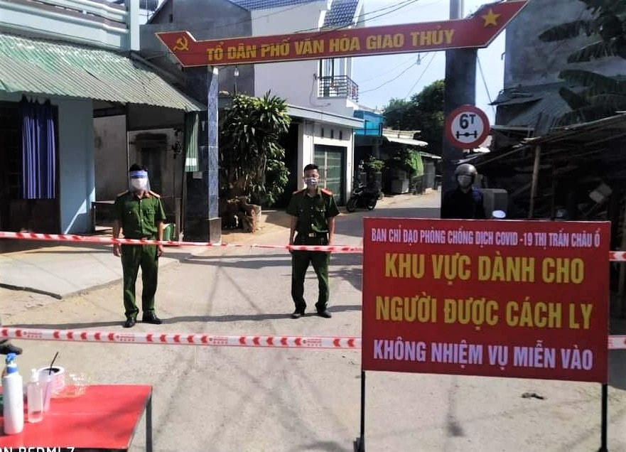 Khu vực tổ dân phố Giao Thủy, thị trấn Châu Ổ.