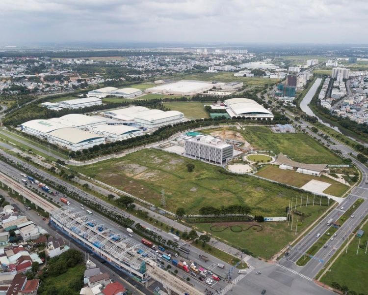 TP HCM là địa phương thu hút nhiều doanh nghiệp châu Âu đến đầu tư, kinh doanh (Ảnh: Khu Công nghệ cao TP HCM tại TP Thủ Đức hiện nay