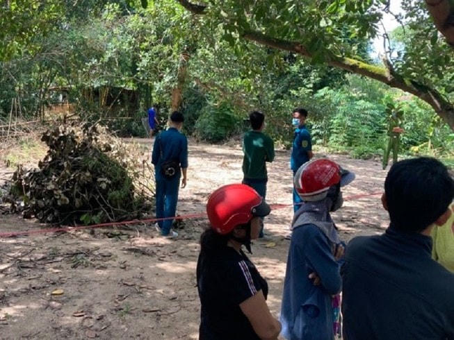 Hiện trường nơi phát hiện thi thể cháu K.