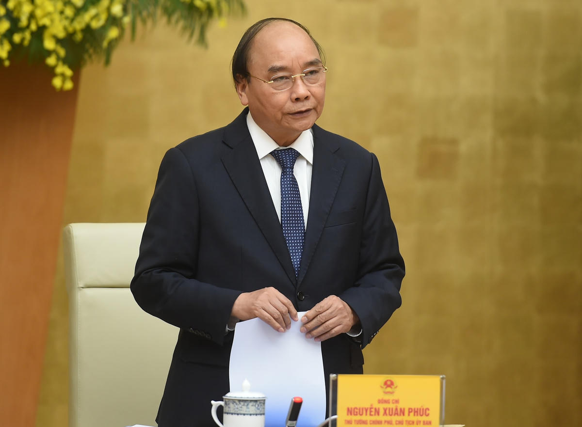 Thủ tướng Nguyễn Xuân Phúc phát biểu khai mạc phiên họp của Ủy ban quốc gia về Chính phủ điện tử. Ảnh: VGP.