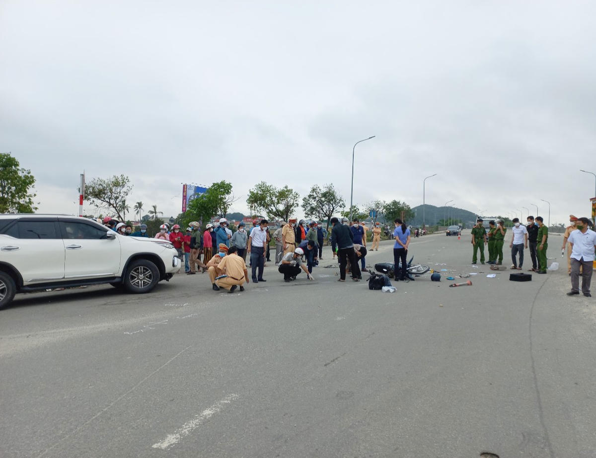 Hiện trường vụ tai nạn.