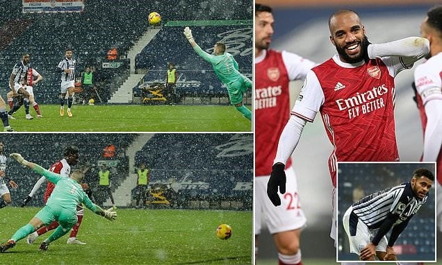 Arsenal thắng 4-0 trước West Brom. (Nguồn: Daily Mail).
