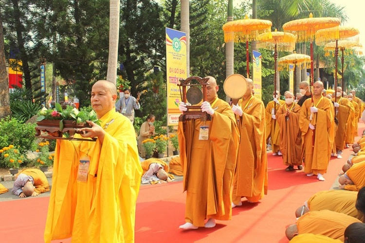 Đại giới đàn Thiện Hoa diễn ra trong 5 ngày, thu hút hàng vạn lượt Phật tử thập phương về dự. Ảnh: Gia Hiệp.