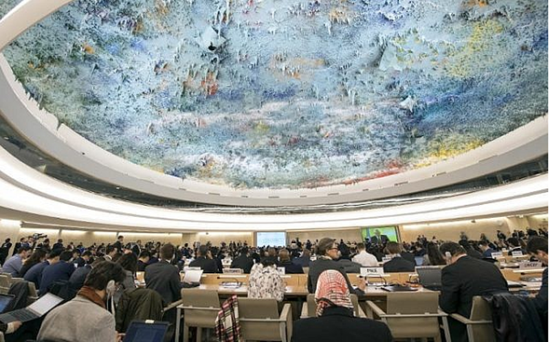 Quang cảnh một phiên họp của Hội đồng Nhân quyền Liên hợp quốc tại Geneva, Thụy Sĩ. Nguồn: Reuters.