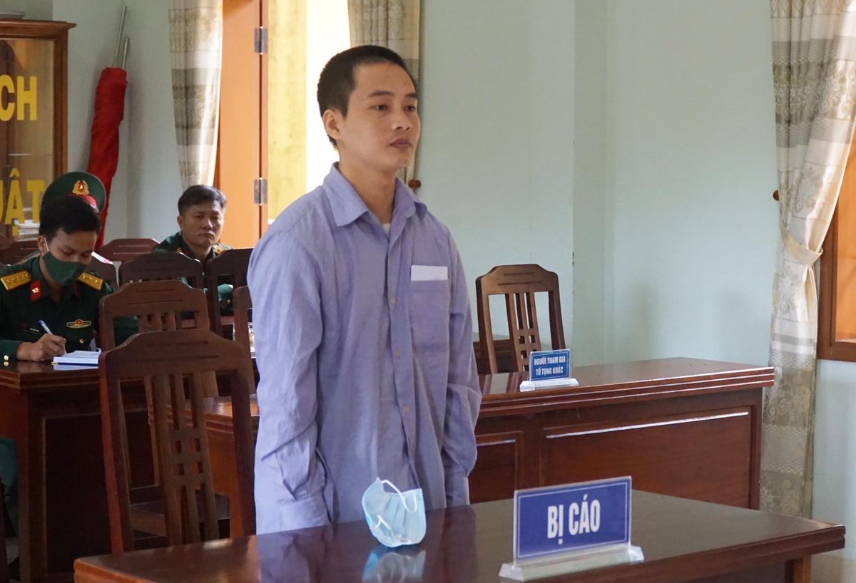 Bị cáo Triệu Quân Sự bị Tòa án quân sự Quân khu 5 đưa ra xét xử vào ngày 18/12.