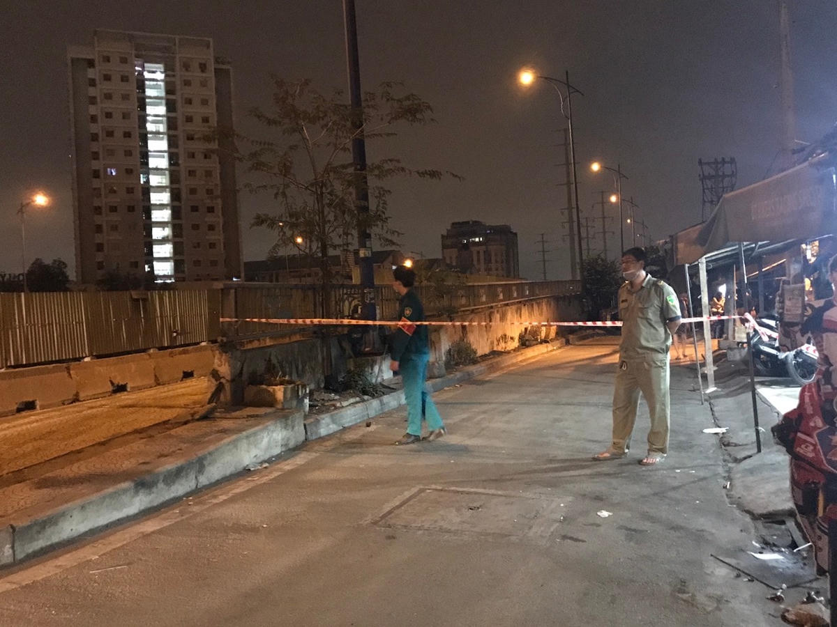 Hiện trường vụ cháy được phong tỏa. Ảnh: TL.
