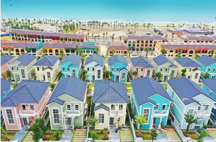 BĐS du lịch nghỉ dưỡng ven biển tiếp tục là lựa chọn được nhà đầu tư ưu ái hậu Covid-19 . Ảnh thực tế dự án NovaWorld Phan Thiet quy mô 1,000 ha tại Phan Thiết, Bình Thuận tháng 11/2021.