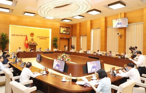 Quang cảnh một phiên họp của Ủy ban Thường vụ Quốc hội. (Ảnh: Trọng Đức/TTXVN)