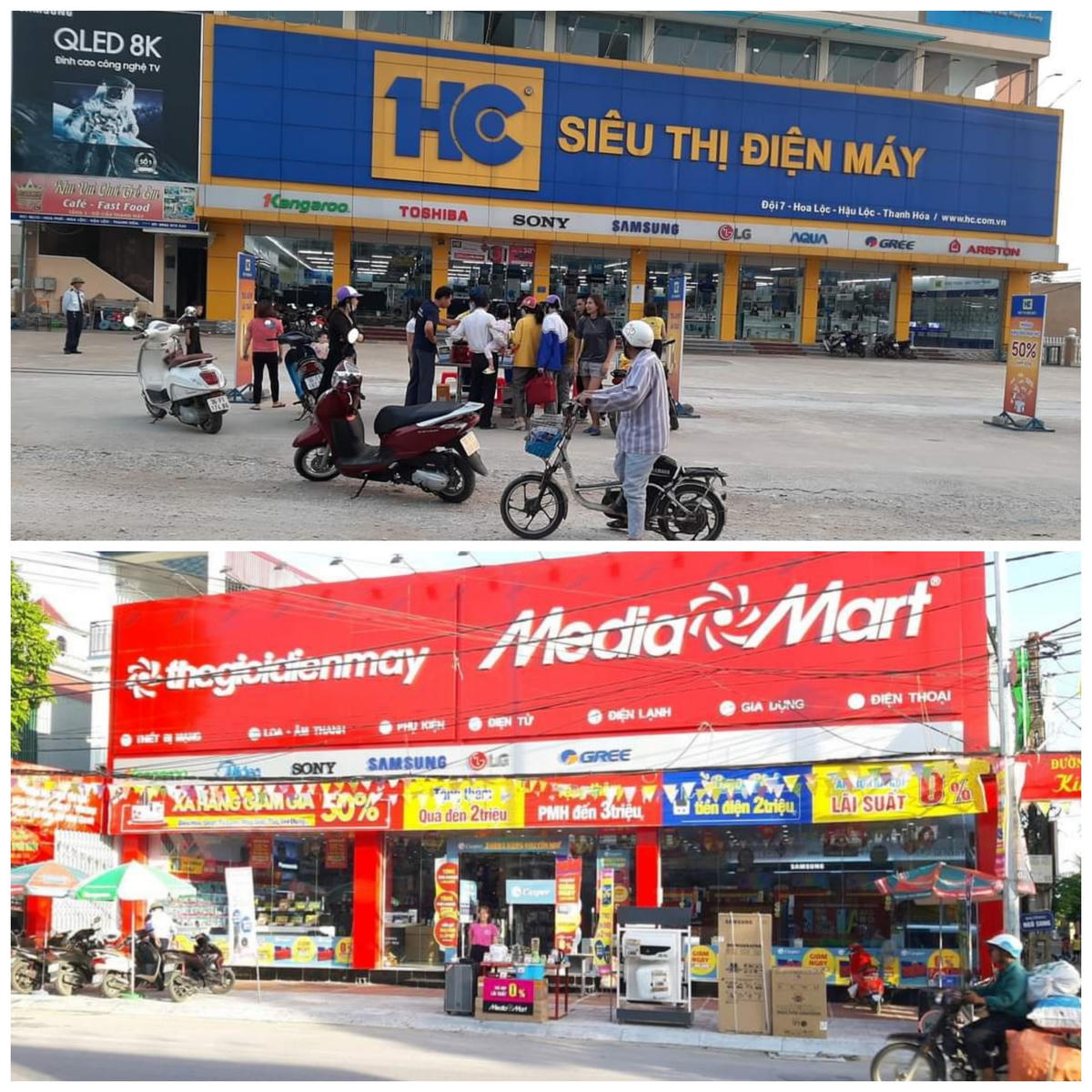 Huyện Hậu Lộc ghi nhận các F0 có lịch trình di chuyển đến nhiều siêu thị điện máy, chợ dân sinh...