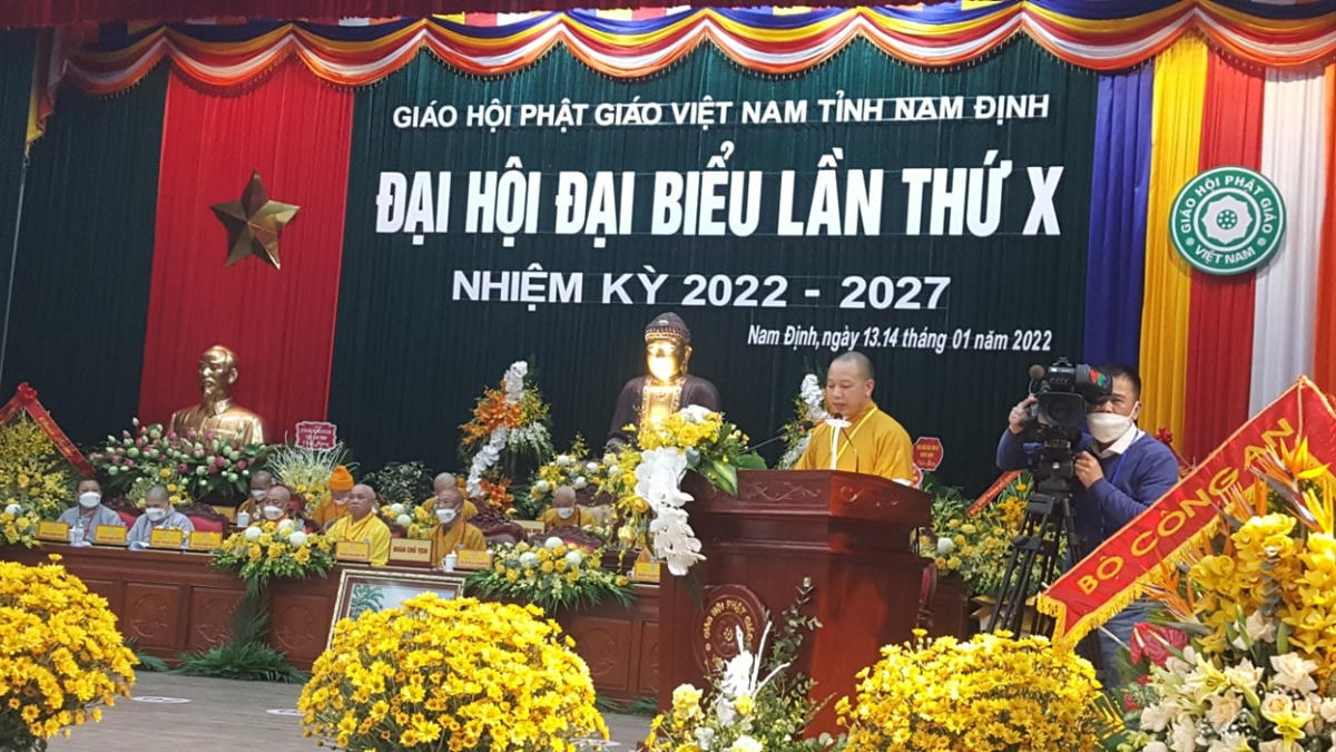 Đại hội Giáo hội Phật giáo Việt Nam tỉnh Nam Định tổ chức hôm nay, 14/1.