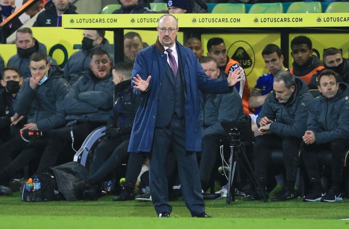 HLV Rafa Benitez đã trở thành nhà cầm quân thứ 7 bị sa thải ở Ngoại hạng Anh 2021/2022. (Ảnh: Getty). 
