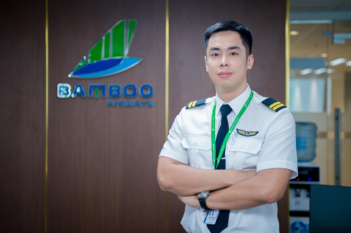 Chân dung Nguyễn Hoàng Sơn - 1 trong các học viên của khóa đào tạo phi công tập sự đầu tiên của Bamboo Airways.
