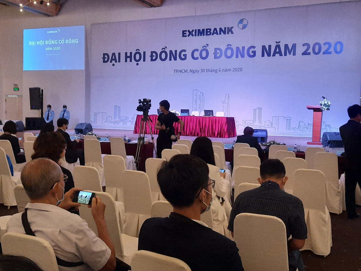 Đại hội đồng cổ đông thường niên của Exinbank ngày 30/6/2020 đã không thể tiến hành vì không đủ số cổ đông có quyền biểu quyết tham dự đại hội. 